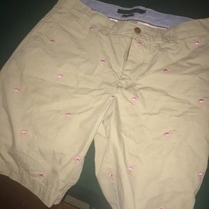TOMMY HILFIGER SHORTS WITH PINK FLAMINGOS